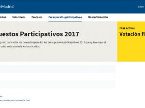 Decide Madrid_Presupuestos participativos